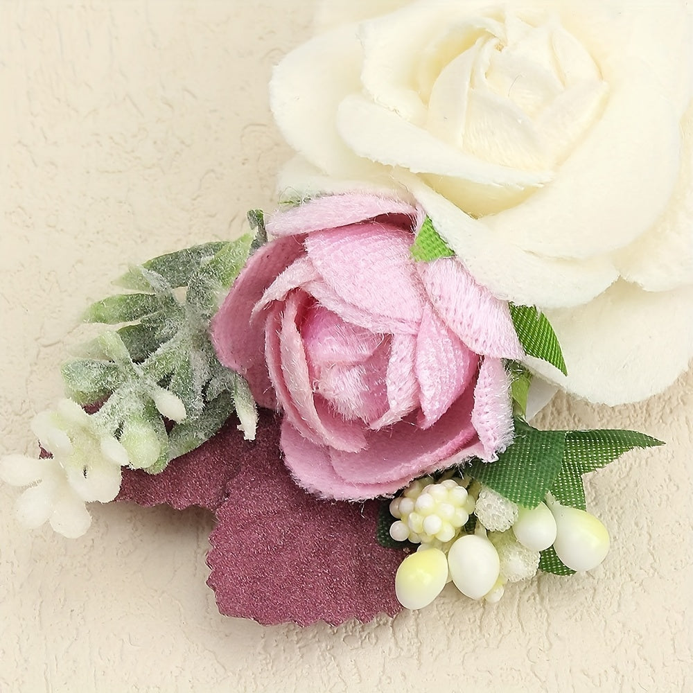 3pcs Floral Hair Clips for Baby Girls Boutique Fully Lined Hair Accessories