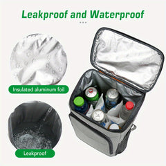 30L Cooler Backpack Insulated Lunch Bag for Outdoors