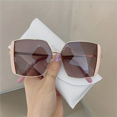 Oversized Square Frame Sunglasses Polarized UV400