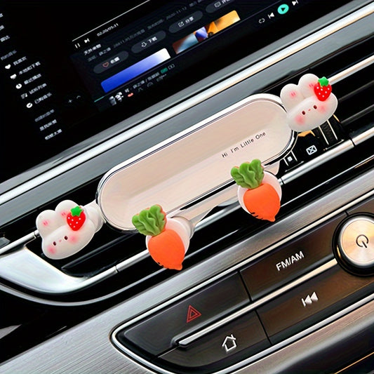 Car Phone Holder Phone Navigation Anti Shake Bracket Cartoon Style