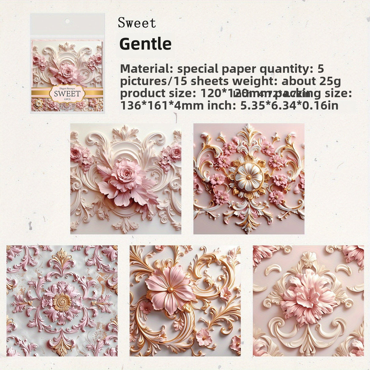 Baroque Vintage Stationery for Journal Collage DIY