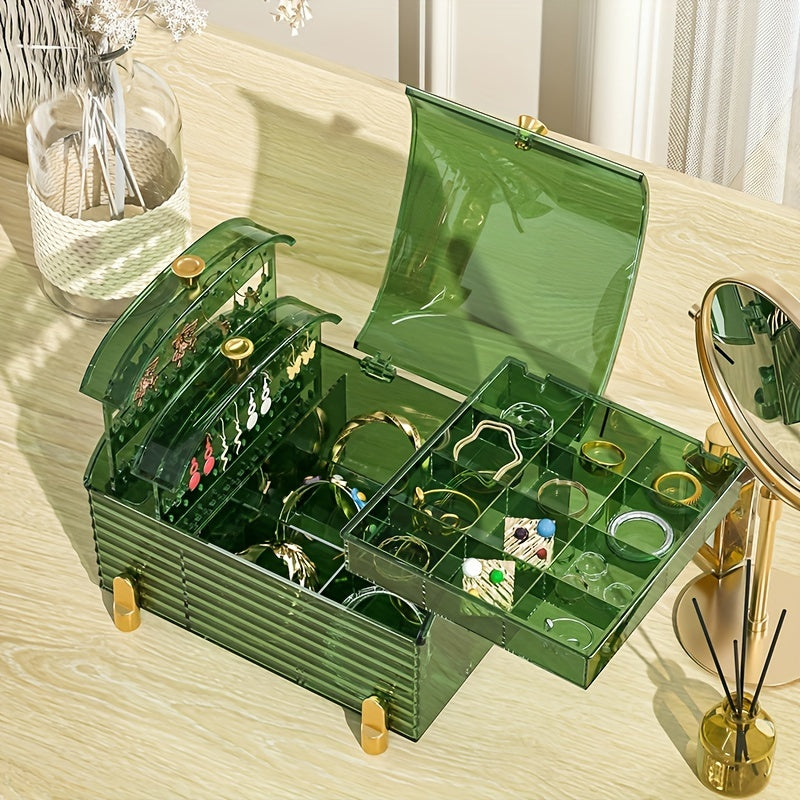 Clear Acrylic Jewelry Box for Bracelets Rings and Earrings