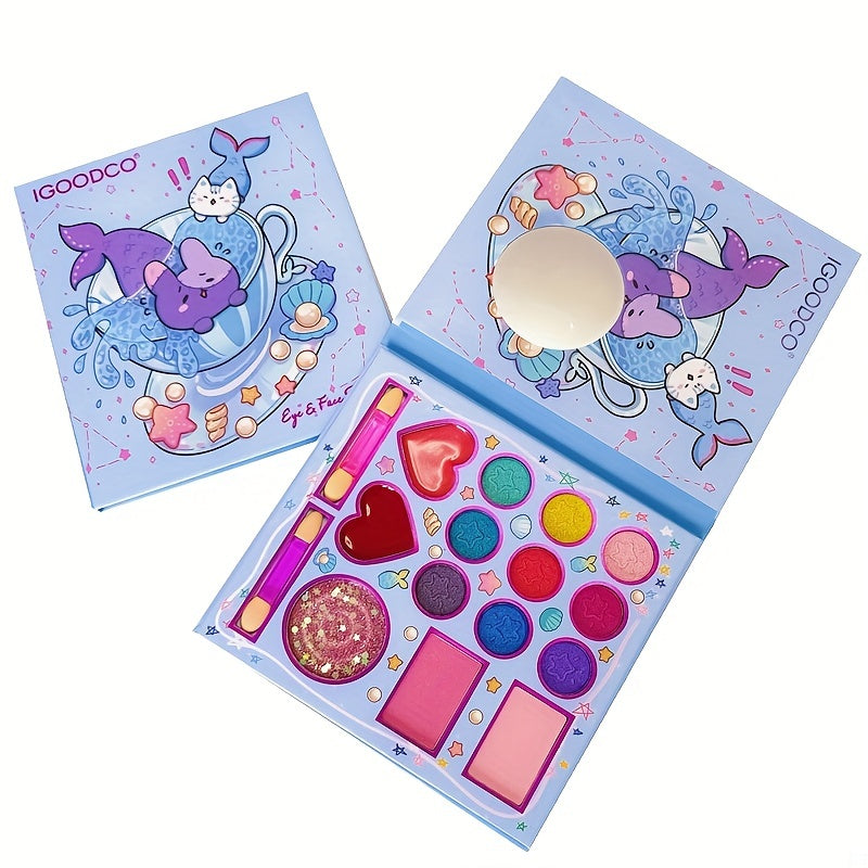 14 Colors Eyeshadow & Lipstick Palette for Girls' Makeup