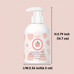 Niacinamide Peach Body Lotion 10.58oz Moisturizer