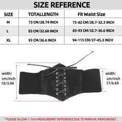 Elastic Waist Corset Belt for Women Lace Up Tied