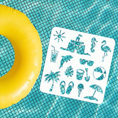 Summer Stencils Set for Wall Painting