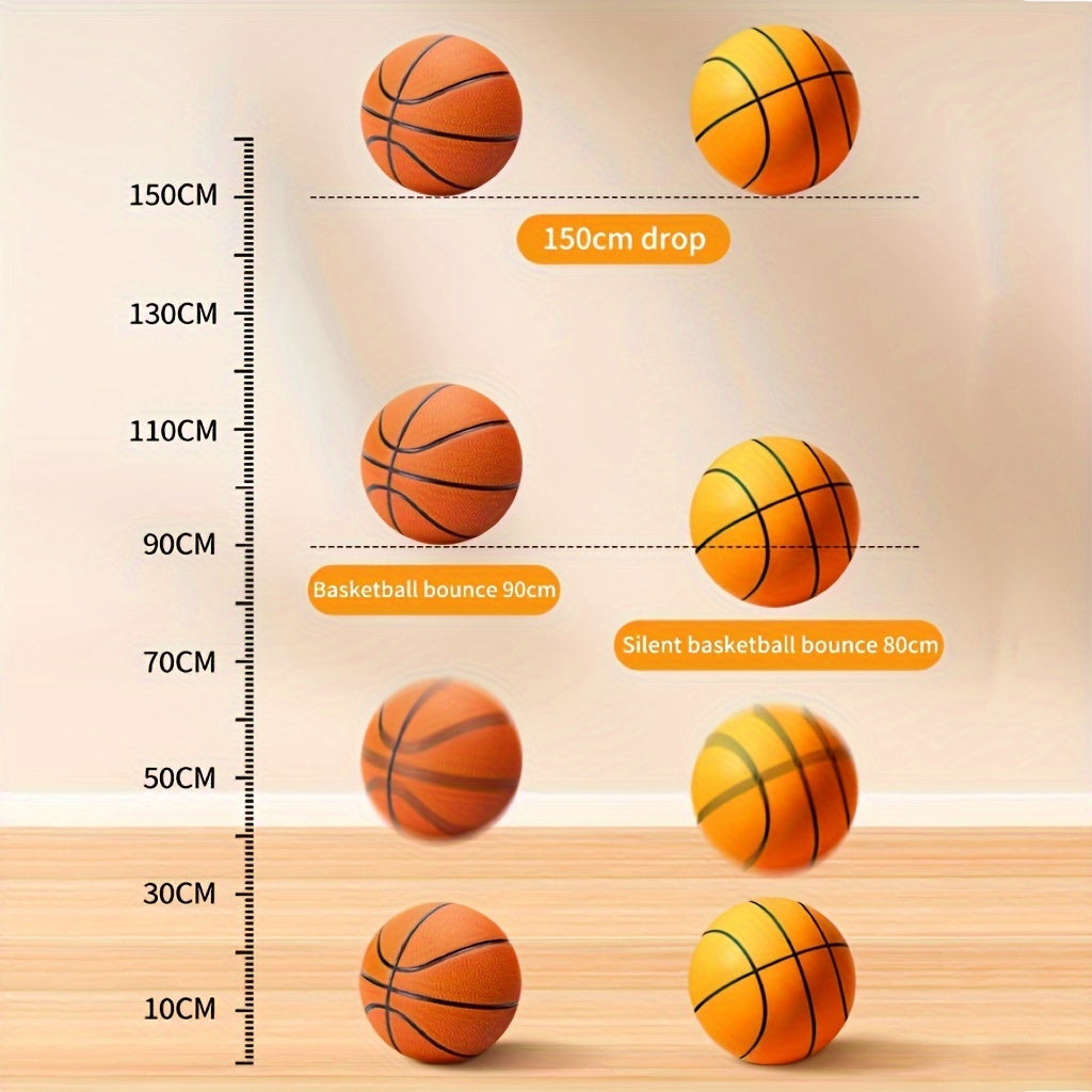 Silent Basketball Training Ball for Children, Sponge Leather Material