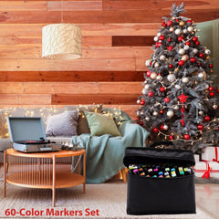 80 Marker Set Twin Tip Alcohol Sketch Marker for Artists & Beginners