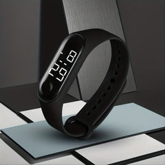 Waterproof Silicone LED Sports Watch for Kids