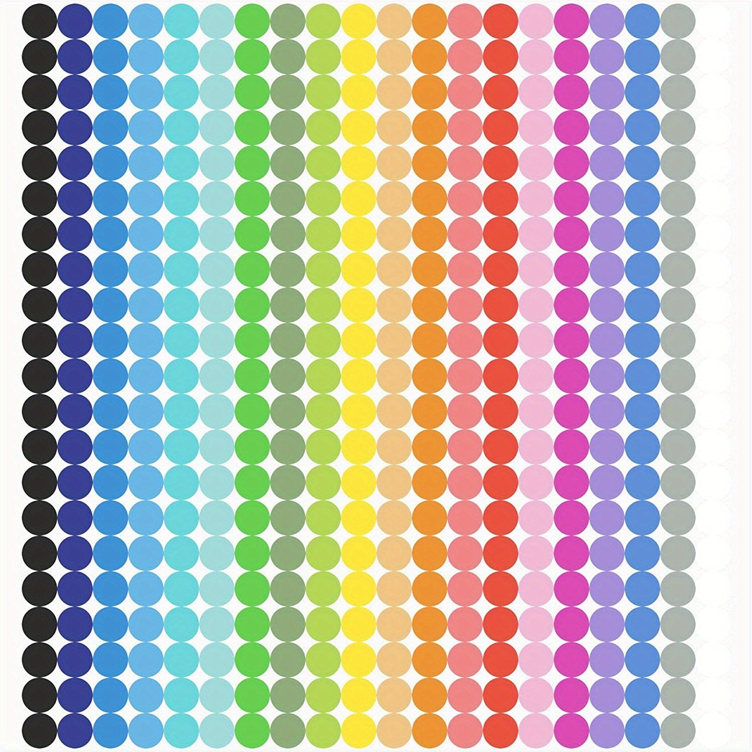 Small Dot Stickers Round Coding Label 20 Colors