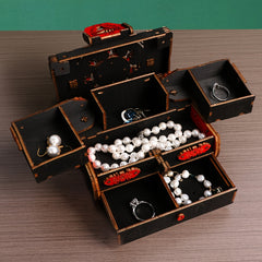3D Wooden Puzzle Music Jewelry Box with 3D Musical Instruments DIY Assembly Kit
