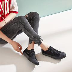 Women's Lace Up Canvas Sneakers Low Top Walking Shoes