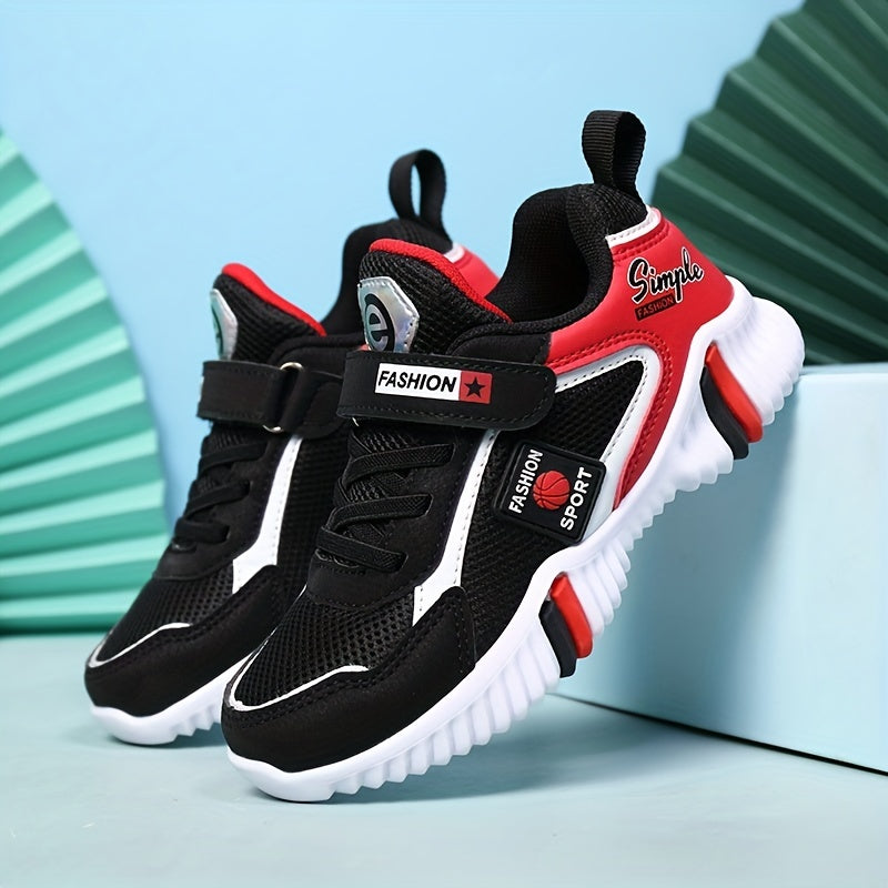 Kid's Hook and Loop Fastener Running Shoes