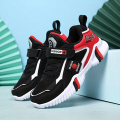 Kid's Hook and Loop Fastener Running Shoes