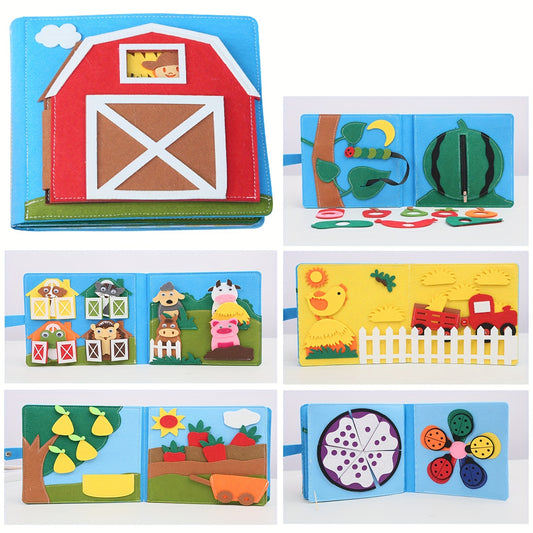 Children's Felt Puzzle Book 3D Baby Cloth Book Early Education Learning Board