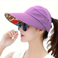 Wide Brim Sun Protection Visor Sun Hat Anti UV Lightweight Breathable Beach Hat