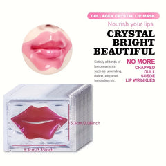 10pcs Hydrating Pink Lip Mask Patches - Moisturize & Revitalize Lips