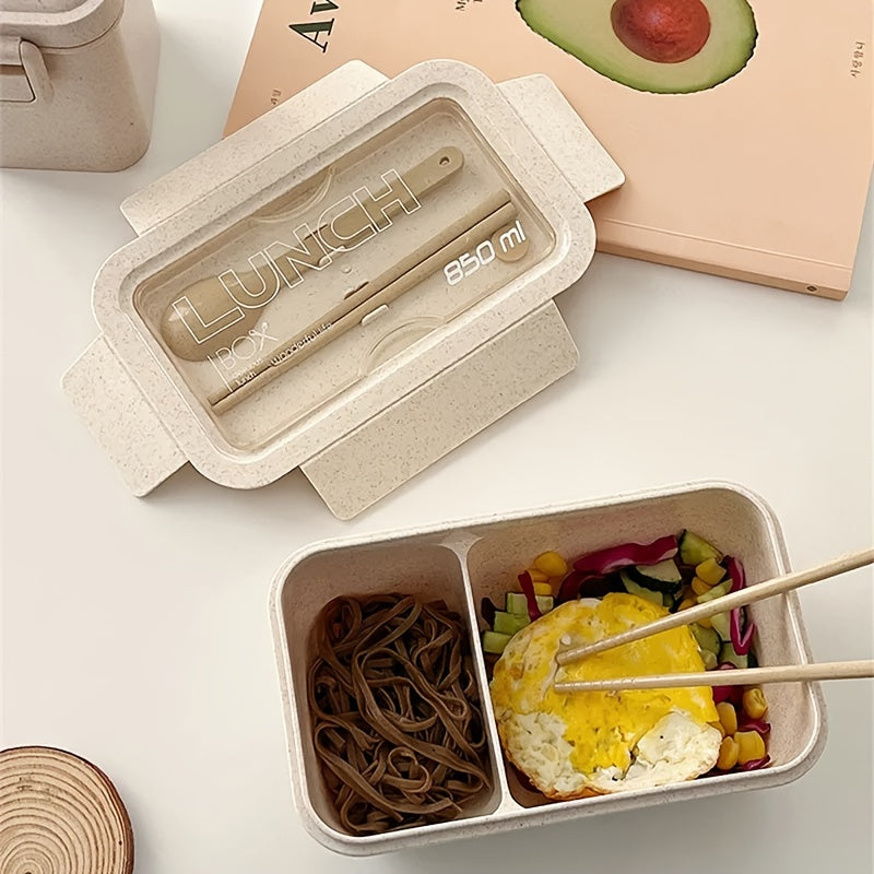 1pc Lunch Box Bento Box Kitchen Plastic Food Container Home Kitchen Accessories