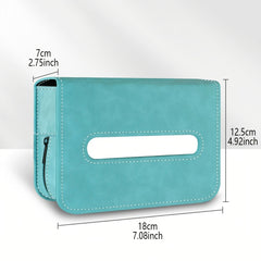 Suede Leather Car Tissue Holder Box for Center Console and Seat Back