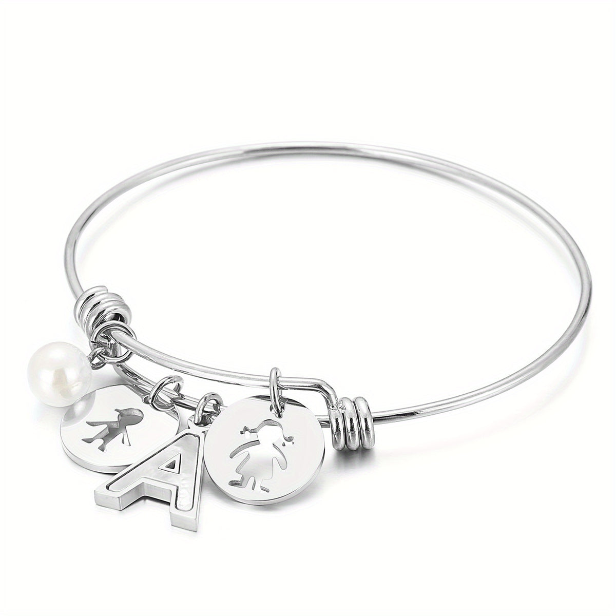BFF English Letter A G Pendant Bracelet For Girls - Friends Gift