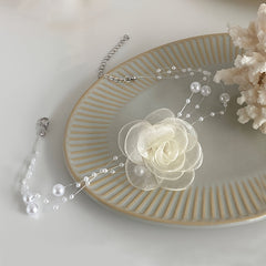 Faux Pearl Choker Necklace Vintage Party Jewelry Gift