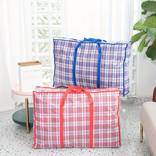 2pcs Waterproof Woven Bags Large Hand Held Packaging And Moving Bags