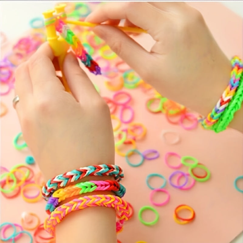 Rainbow Rubber Band Set - DIY Hair Accessories Jewelry Making