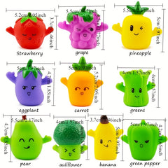 5pcs Kids Animal Finger Puppet Toy Set - Lion Elephant Bear Hand Puppet