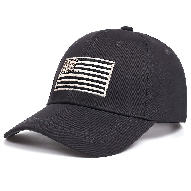 American Flag Embroidered Baseball Cap