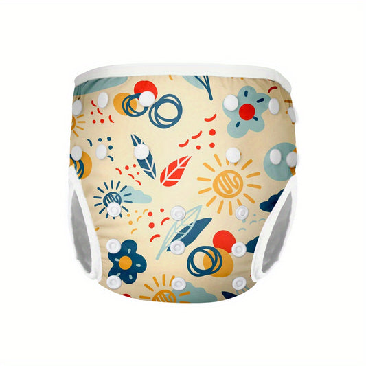 3 Years Waterproof Baby Swim Nappy Diaper Reusable Swimming Trunks