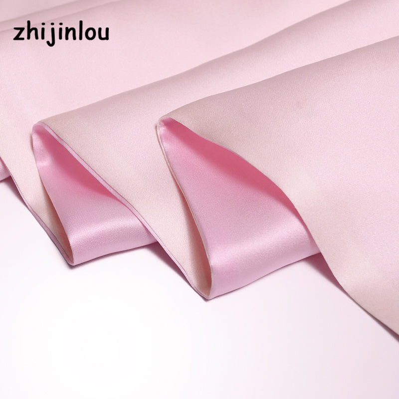Rose Embroidery Silk Scarf - Women's Shawl