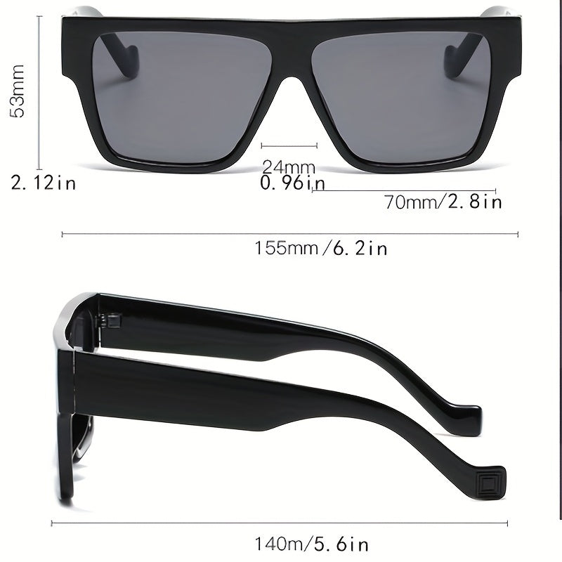 Y2K Square Sunglasses For Women Men UV400