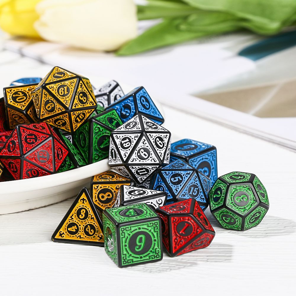 35pcs 5 Sided Dice Set Board Games Solitaire Precision Style