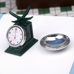 Dollhouse Vegetable Market with Banana Tray Scale & Ornaments