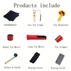 Billiards Repair Tool Set for Pool & Snooker Maintenance