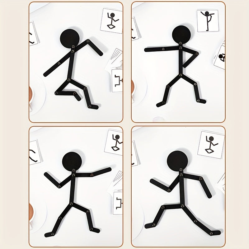 Educational Wooden Man Toy for Kids, Creative Pattern Sports Intelligence Toy