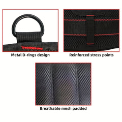 Padded Work Belt with D Rings Heavy Duty Comfortable Tool Belt