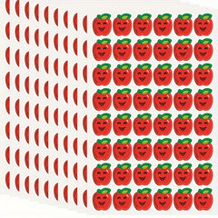 6pcs Kids Reward Stickers Happy Face Self-adhesive Label Stickers