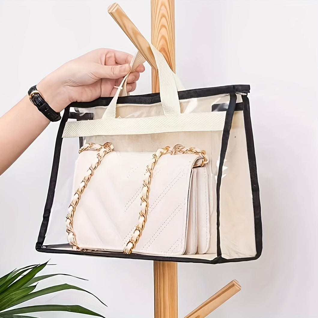 Transparent Storage Handbag Dustproof & Moistureproof Bag Organizer