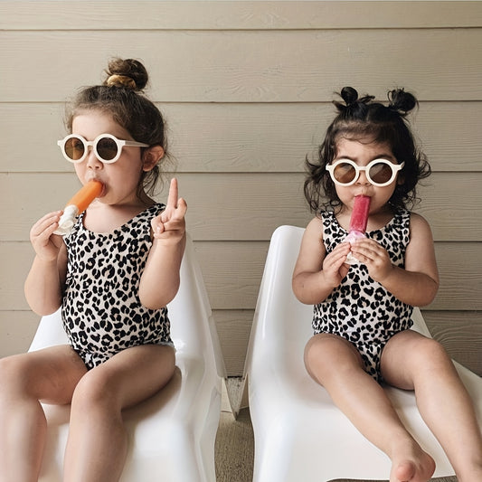 Kid's Matte Sunshade Sunglasses Round Frame Mocha Colored Glasses
