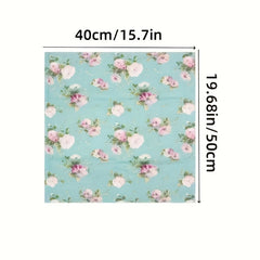 8pcs Floral Fabric Squares Precut Quilting Patchwork High Craft Material