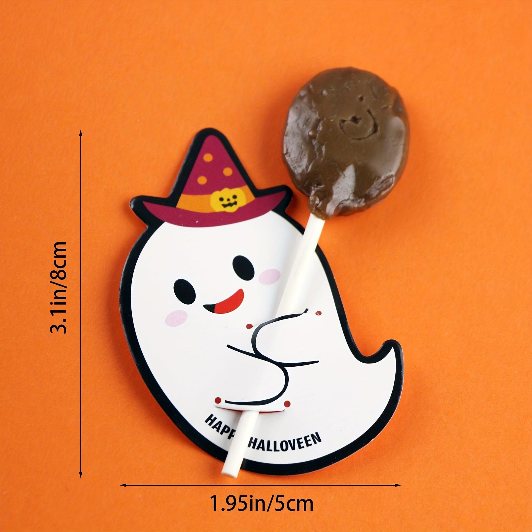 100pcs Lollipop Decoration Cards for Halloween Party Favors