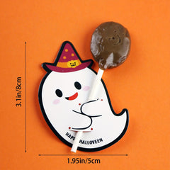 100pcs Lollipop Decoration Cards for Halloween Party Favors