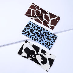 3pcs Boho Hair Bands Animal Pattern Sweatband for Women