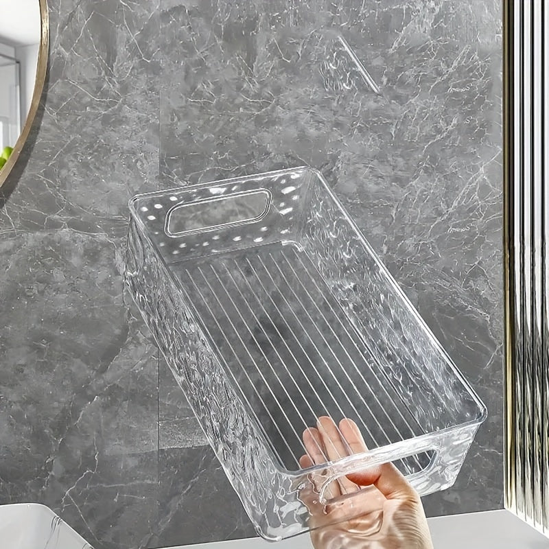 Clear Desktop Storage Box for Cosmetics Makeup Jewelry Food Books