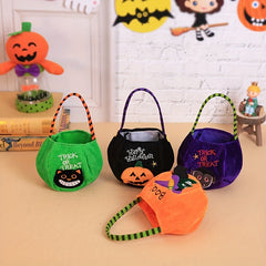 Halloween Candy Bag Decoration Cloth Bag Children's Portable Pumpkin Bag