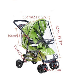 Baby Stroller Rain Cover - Travel Snowproof Dustproof Breathable Windproof