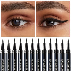 Waterproof Liquid Eyeliner 12 Pack Easy Glide Precision Tip Long Lasting