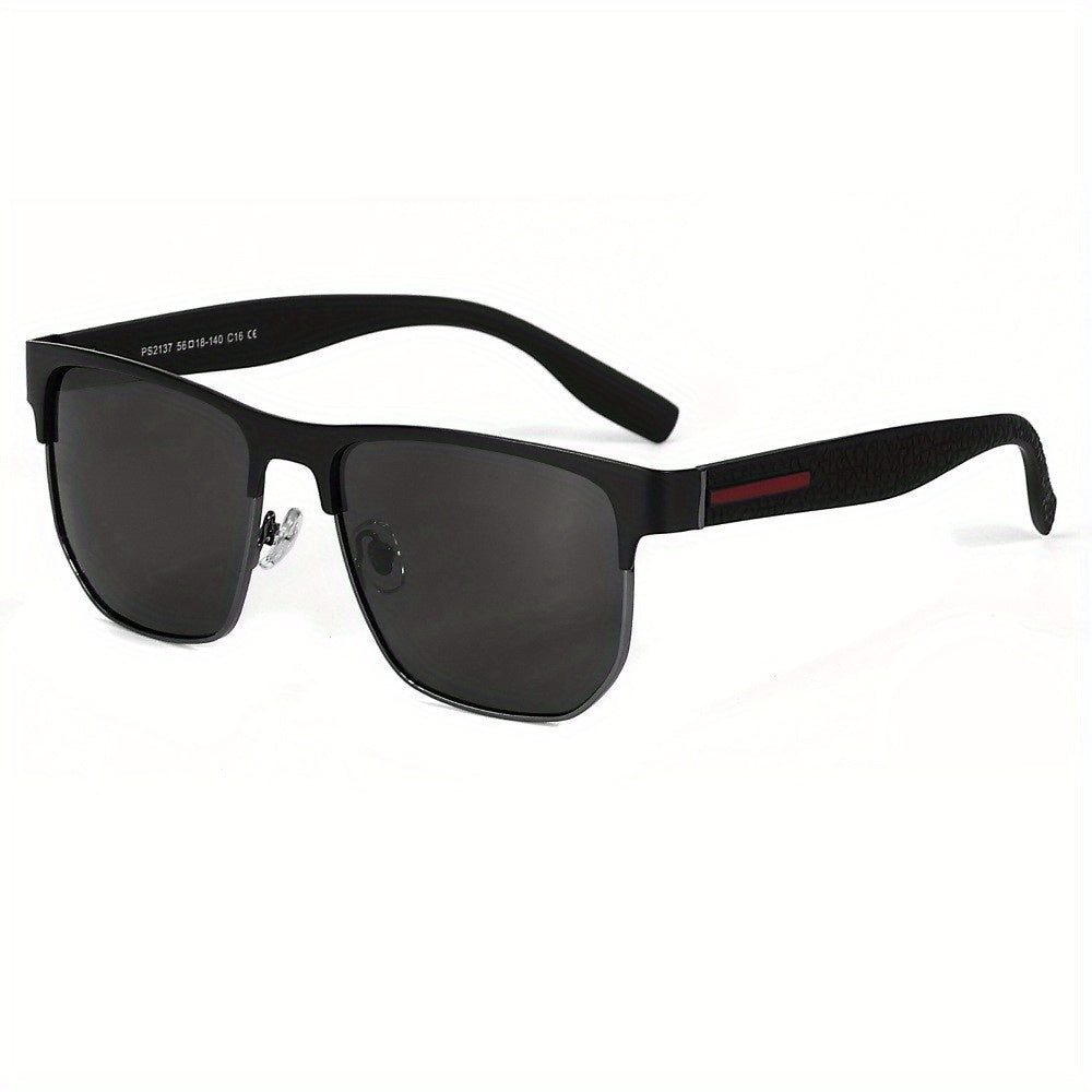 Vintage Square Frame Polarized Sunglasses UV Protection