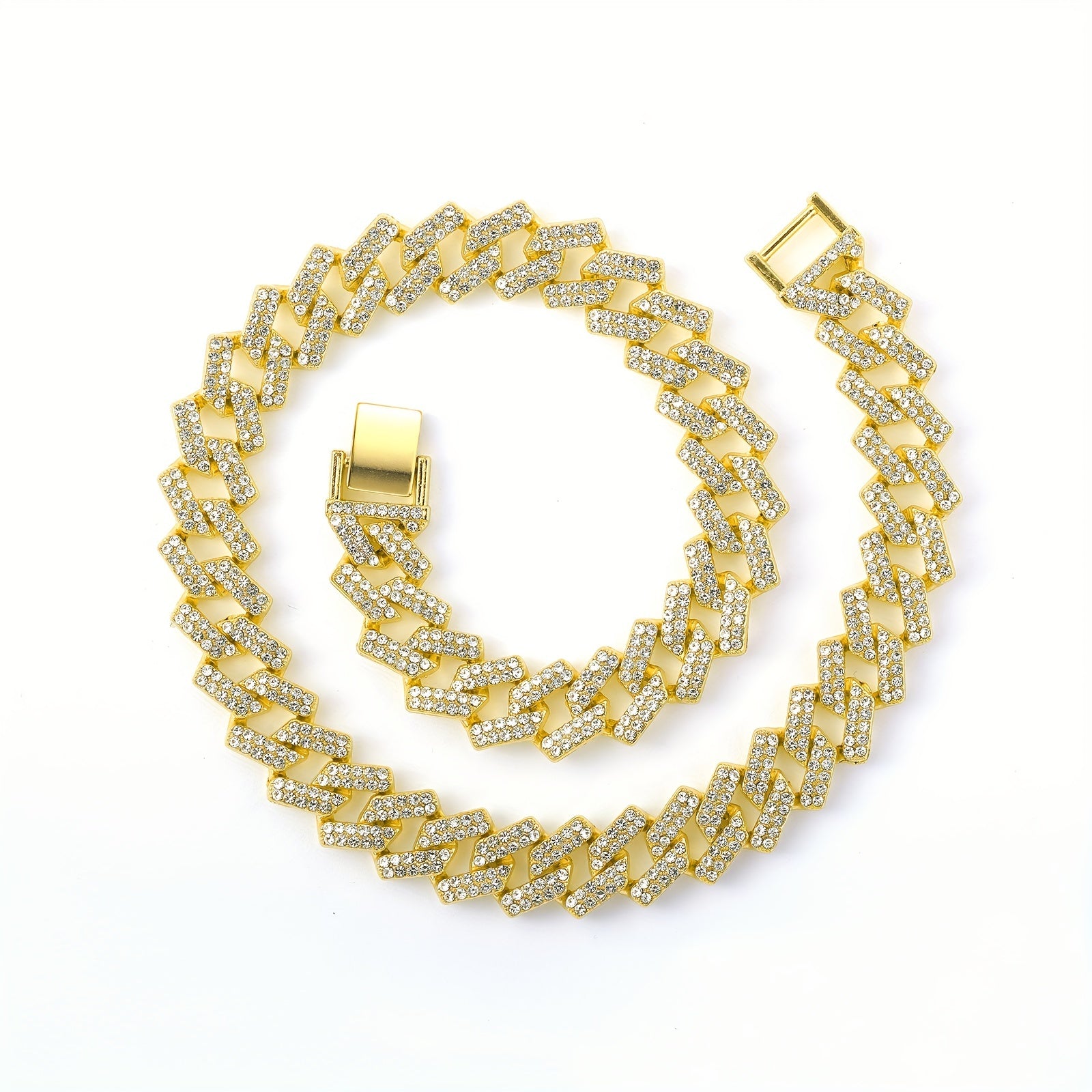 Miami Hip Hop Men's Iced Cuban Necklace Punk
